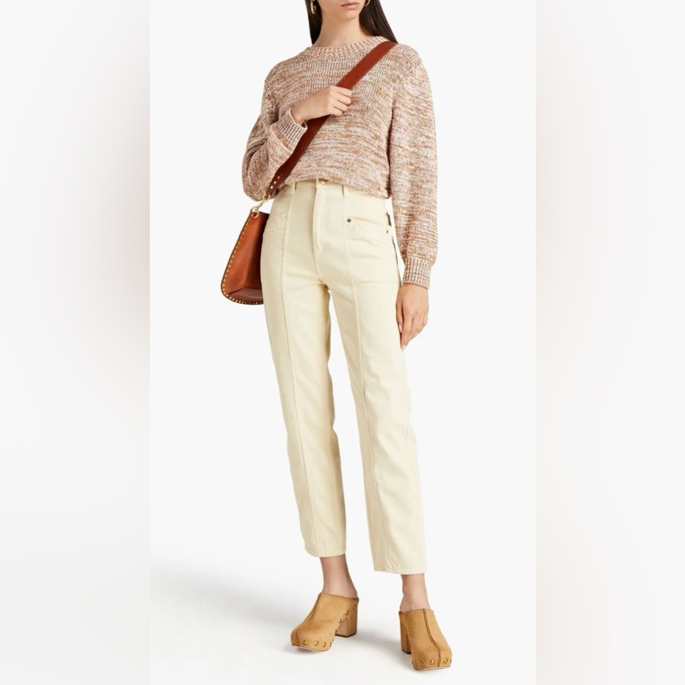 Sandro High-Rise Tapered Jeans - Like new. Size 36 / US 4